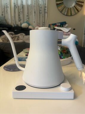 Fellow Fellow Stagg EKG, Electric Pour-Over Kettle for Coffee and Tea, White